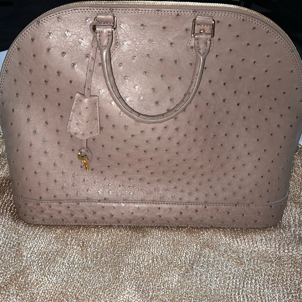 ❌❌SOLD‼️❌❌Exotic, ONE OF A KIND⚡️Brand New* LOUIS VUITTON OSTRICH ALMA handbag